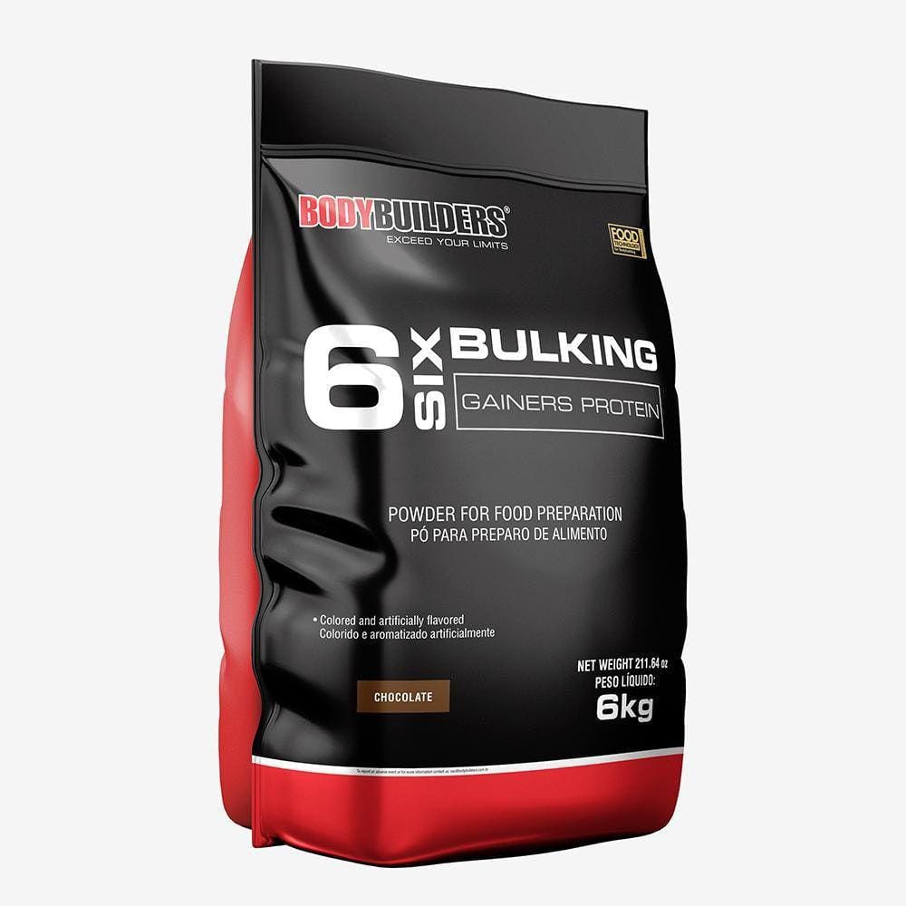 Suplemento 6 Six Bulking Gainers Bodybuilders Chocolate 6Kg