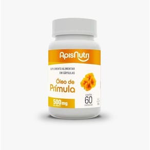 Óleo De Prímula 500mg Apisnutri 60 Cápsulas