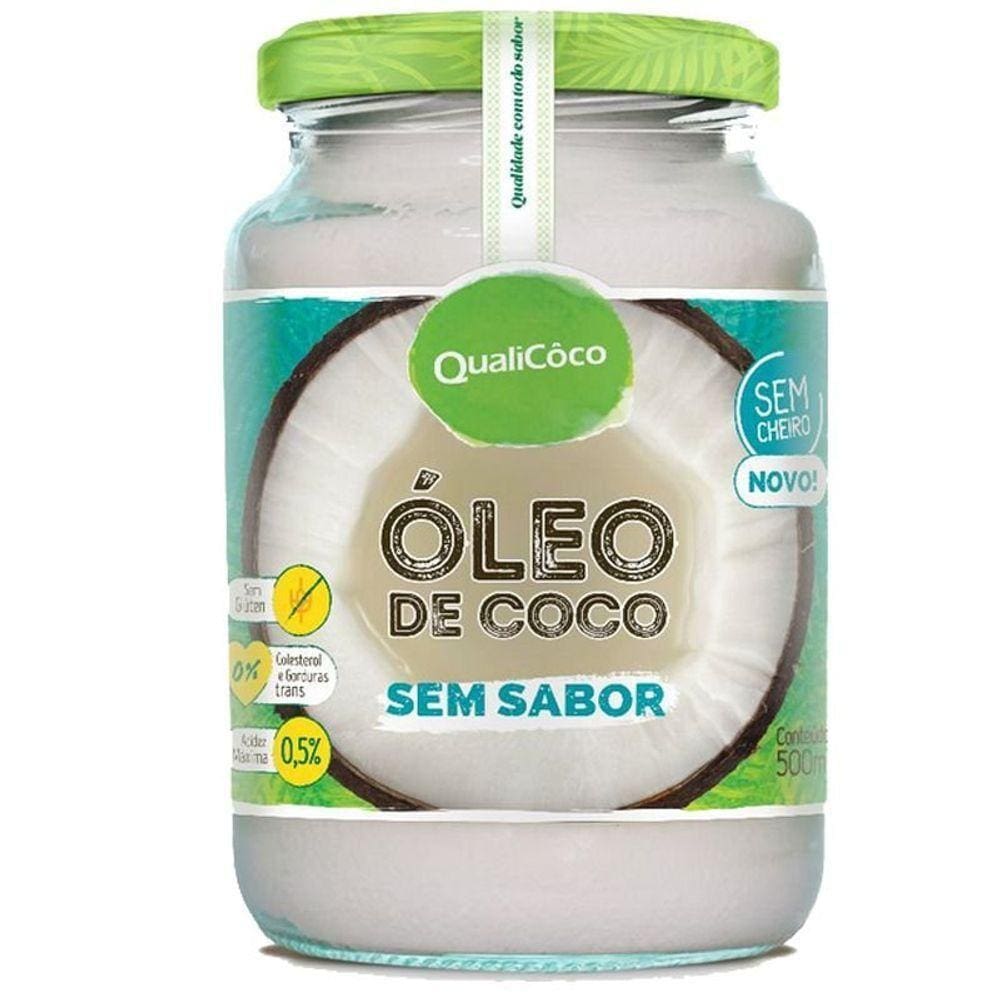 Óleo De Coco Sem Sabor 500ml Qualicôco
