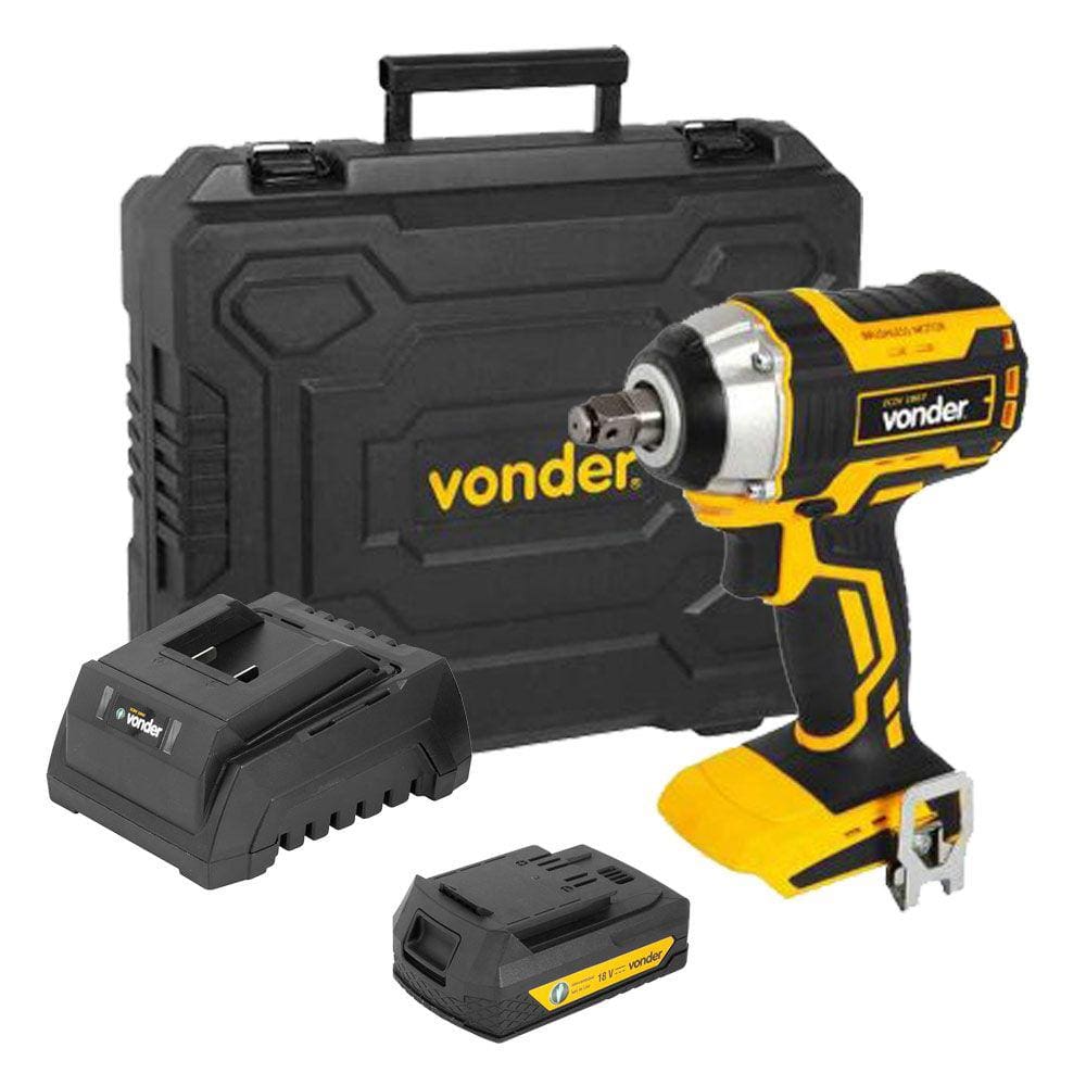 Chave de Impacto Com Bateria e Carregador 18v 2AH ICIV1807 Vonder