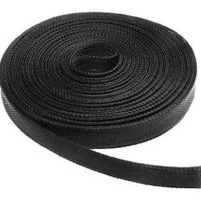 10M Manta Nautica Nylon Expansiva Preta Para Fueltech 10Mm