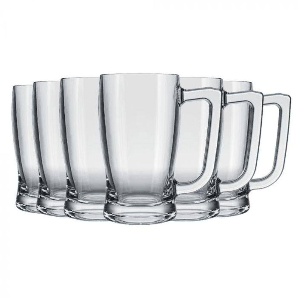 Canecas Cerveja Vidro Nadir Chop Taberna 340Ml 6 Unidades
