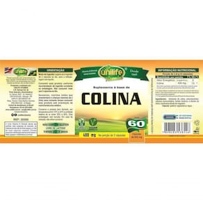 Colina Vitamina B8 Unilife 60 Cápsulas