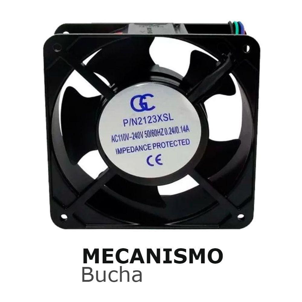 Micro Ventilador Ventoinha 120x120x38mm 110/220v Metálica Gc