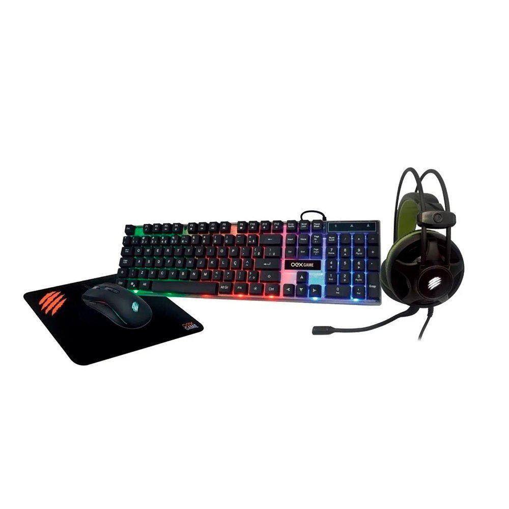 Kit Teclado Headset e Mouse Redragon RGB Teclado Karura 2