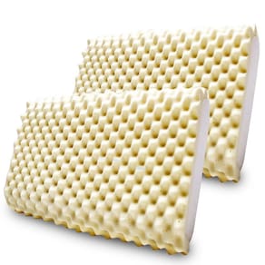 Kit 2 Travesseiro Espuma da Nasa Viscoelástico Massageador Dupla Face 50x70x14cm BF Colchões
