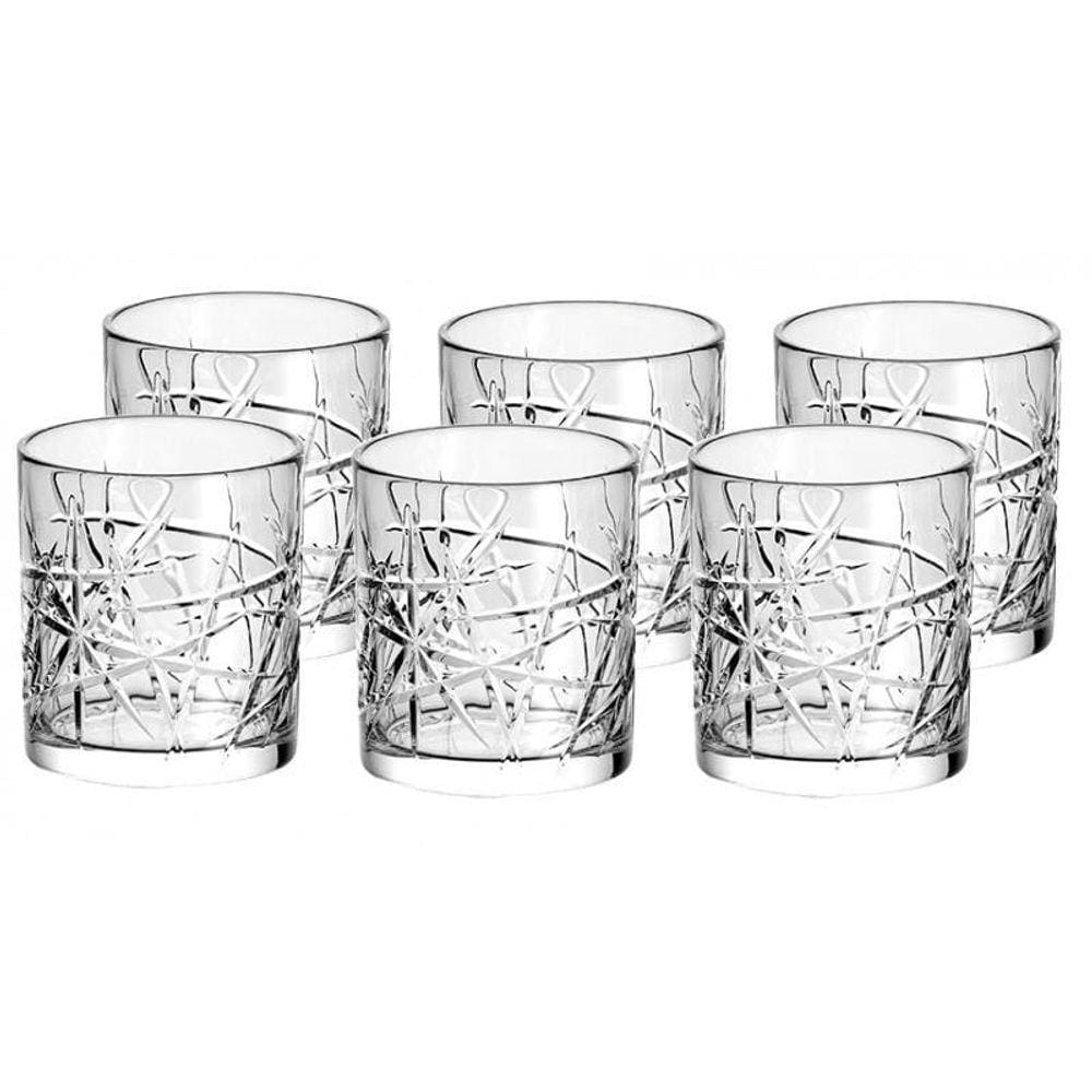 Jogo De 6 Copos Baixo 315 Ml Para Whisky Santorini Hauskraft