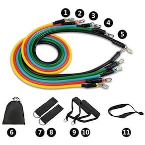 Kit Elástico Para Treino Exercícios Malhar Musculação Casa