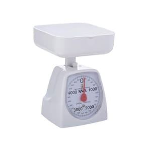 Balança Para Cozinha 5 Kg Uso Doméstico Mecânica Branca Kala