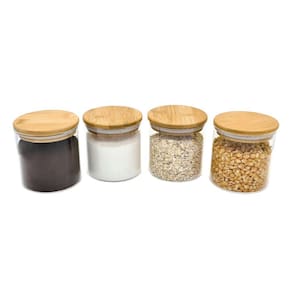 Conjunto 4 Potes Vidro Herméticos De 500 Ml - Oikos