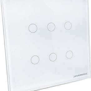 Interruptor Inteligente 4X4 Wifi 6 Botões Touch Alexa Google