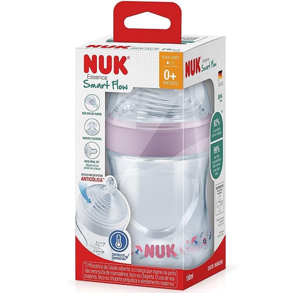 Mamadeira Anticolica NUK ESSENCE SMART FLOW 150ML BPA Free ORAL FIT