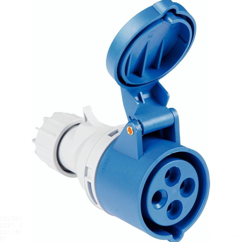 Tomada de Acoplamento Industrial 3P+T 32 A 220-250 Vca 9 H Tramontina Tramontina