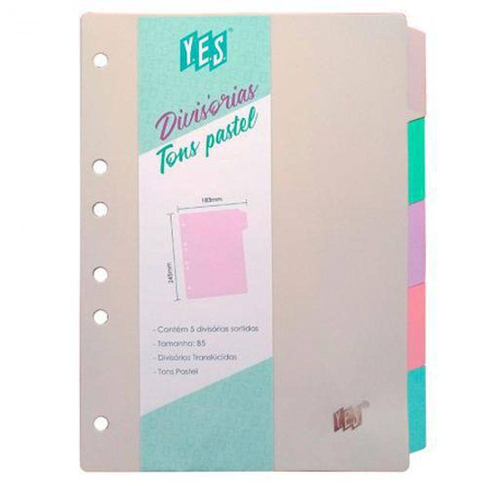 Divisória Colorida B5 5 Projeções 5Tbcs Sor Yes