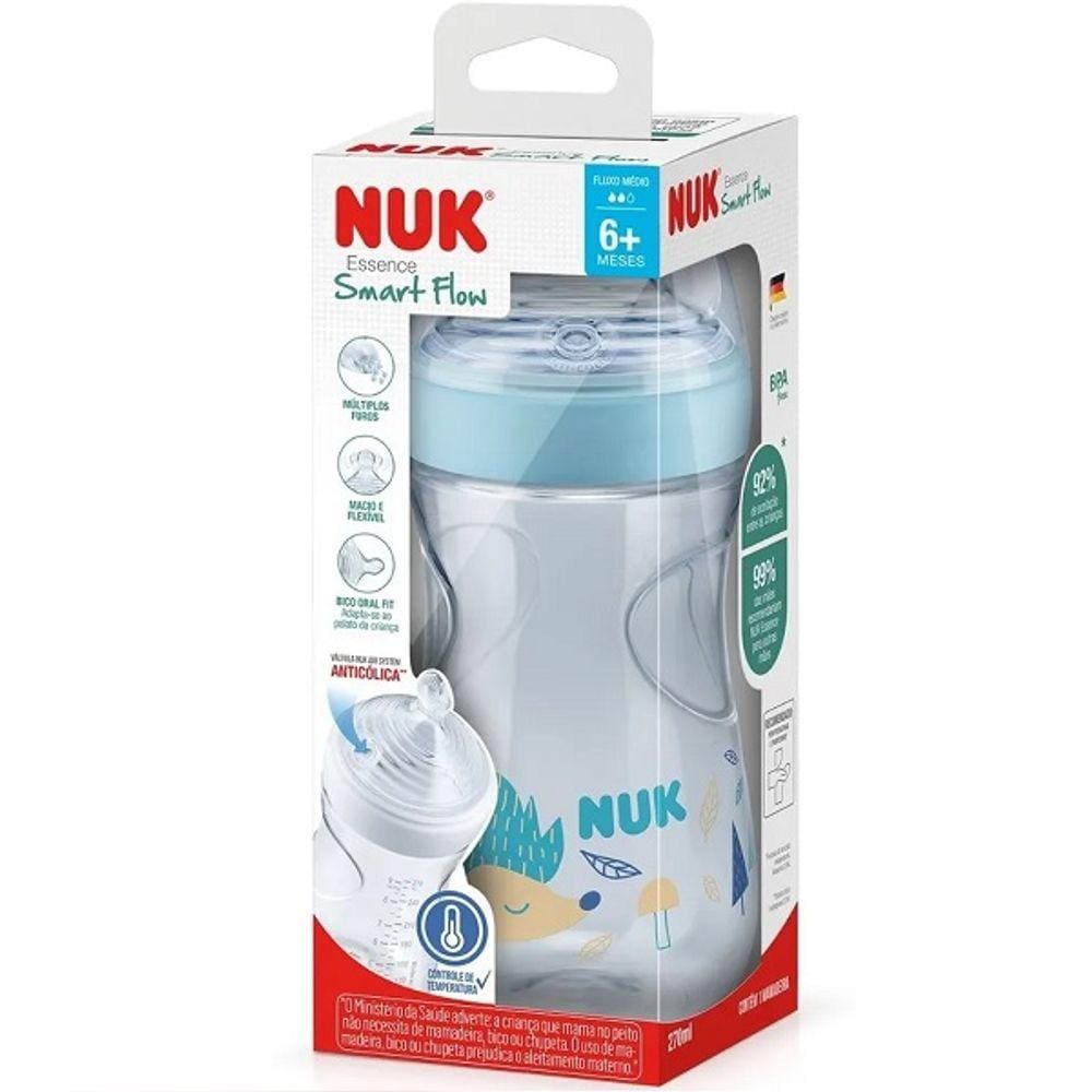 Mamadeira Anticolica NUK ESSENCE SMART FLOW 270ML BPA Free ORAL FIT