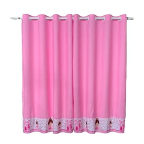 Cortina Bailarina Quarto De Menina Rosa Princesa 2,60 X1,70