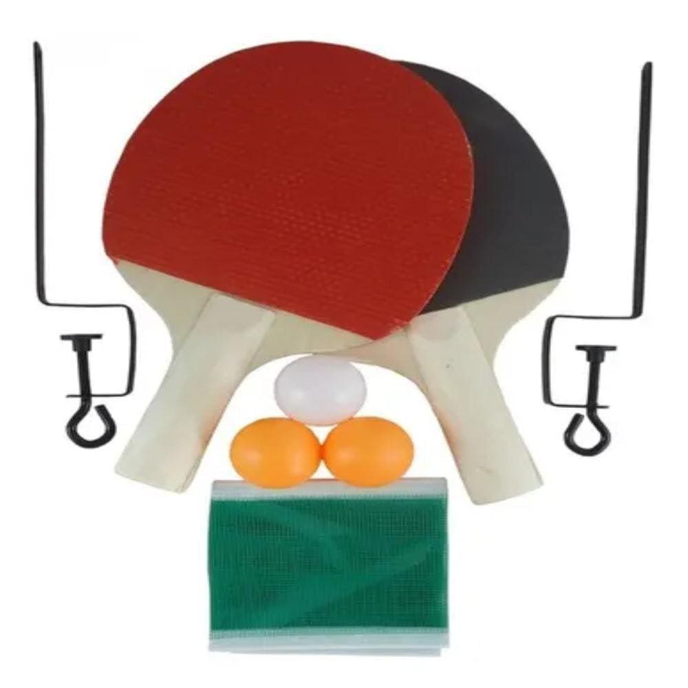 Kit com Raquete e Bolinha Para Tênis de Mesa Ping-pong