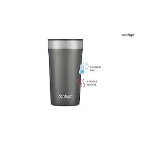 Copo Termico Cerveja Tampa Street Aço Inox 473Ml Cinza