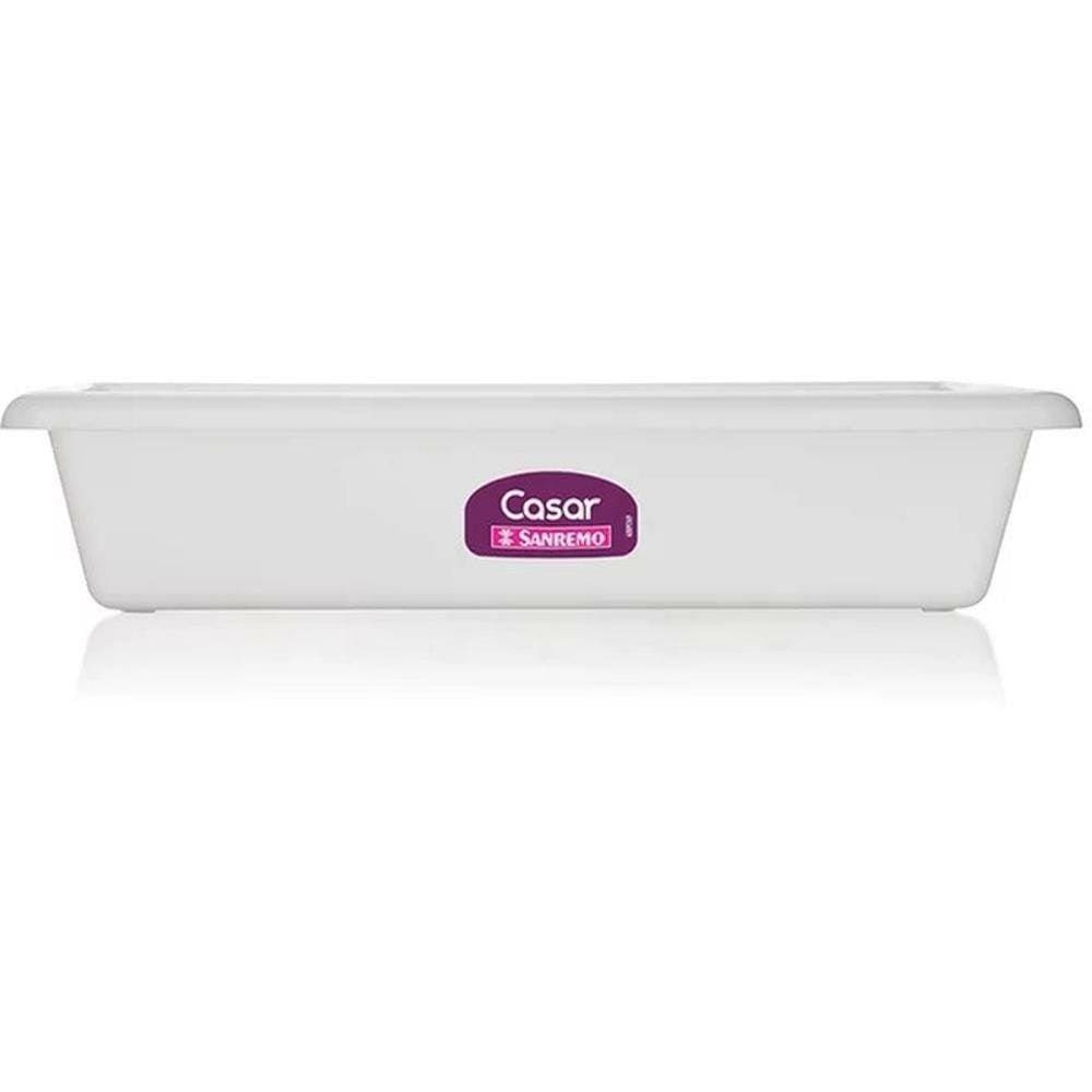 Bandeja Plástica Alimentos M 44 Cm Branca - Sanremo