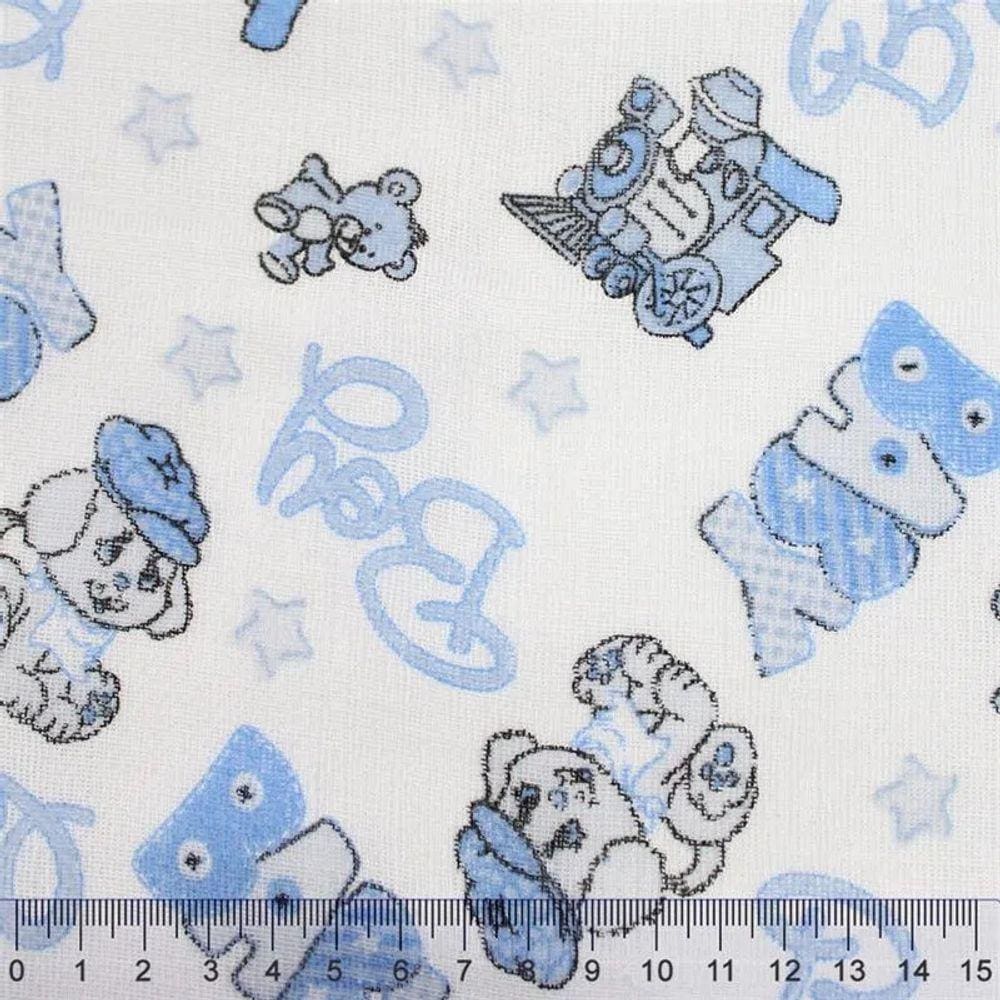 Fralda de Tecido Duplo Estampado 166  Dohler - 70x70 cm - 100% Algodão