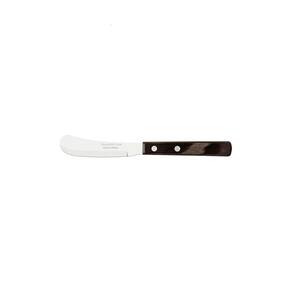 Conjunto de Espátulas para Manteiga Tramontina Polywood com Lâminas em Aço Inox e Cabos de Madeira Castanho 6 Peças Tramontina