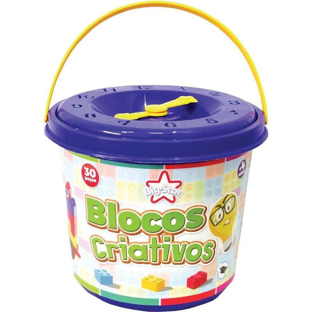 Brinquedo Para Montar Blocos Criativos 30Pcs/Adesivo