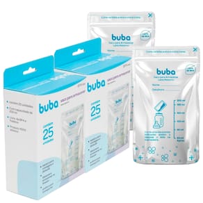 Saquinho Para Guardar Leite Materno 200ml com 50 Unidades Buba