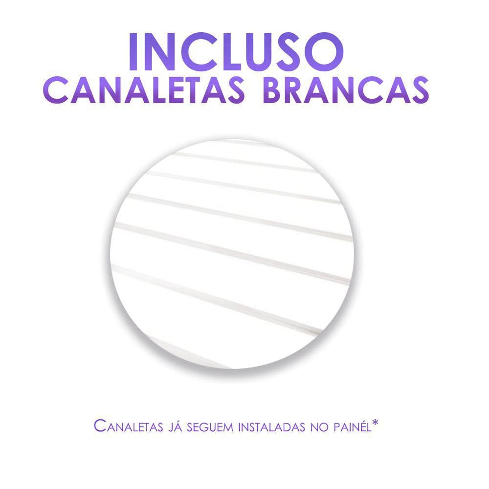 Painel Canaletado - 0,61 X 0,61 + CANALETA BRANCA