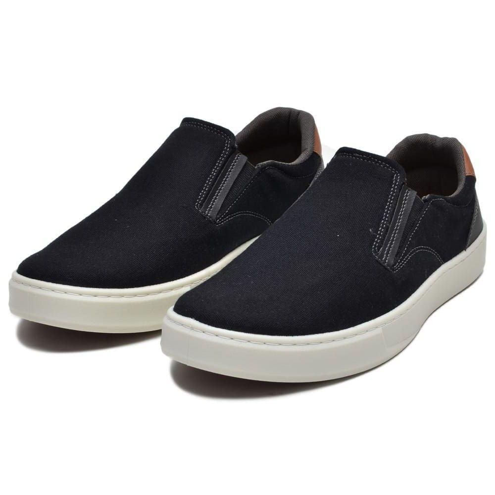 Slip On Iate Masculino Lona Solado Borracha PVC Palmilha Gel