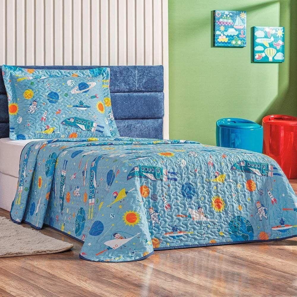 Cobre Leito Solteiro Babel Kids Microfibra 2 Pç - Astro