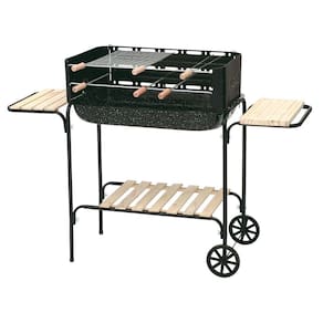 Churrasqueira Rodeio Esmaltada - Mor - Dimensão 134x44x95cm