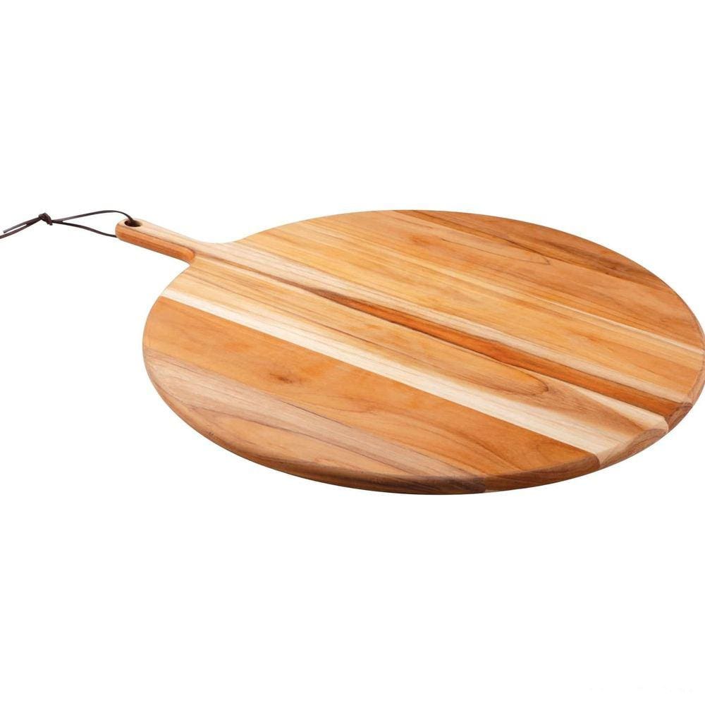 Tábua Redonda Para Pizza Tramontina Provence em Madeira Teca 60 cm Tramontina