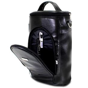 Bolsa Para Vinho Térmica - Wine Deluxe Preto Para 2 Garrafas