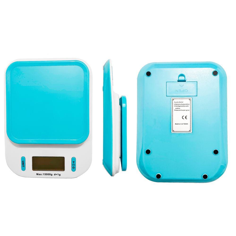 Balança Digital De Alta Precisão E Resistente 15kg Cozinha Mercado Padarias Dieta E Nutrição Tela LCD e Função Tare