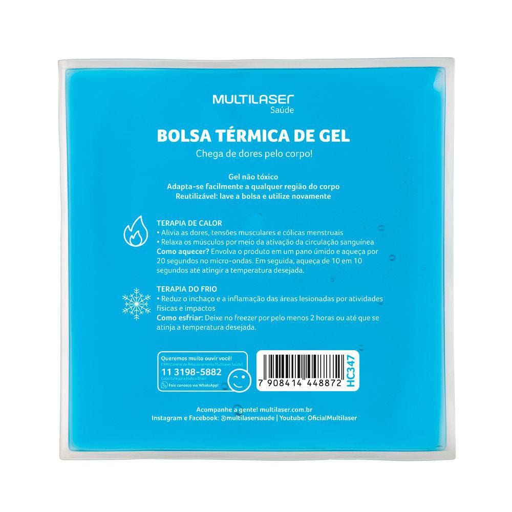 Bolsa Térmica Transparente em Gel Tamanho Multilaser Saúde - HC347