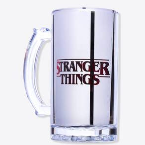 Caneca de Chopp 450ml Eletrostática Stranger Things Netflix