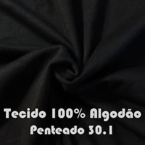 Camiseta Masculina Básica Hipsters Algodão Manuscrita  Preta
