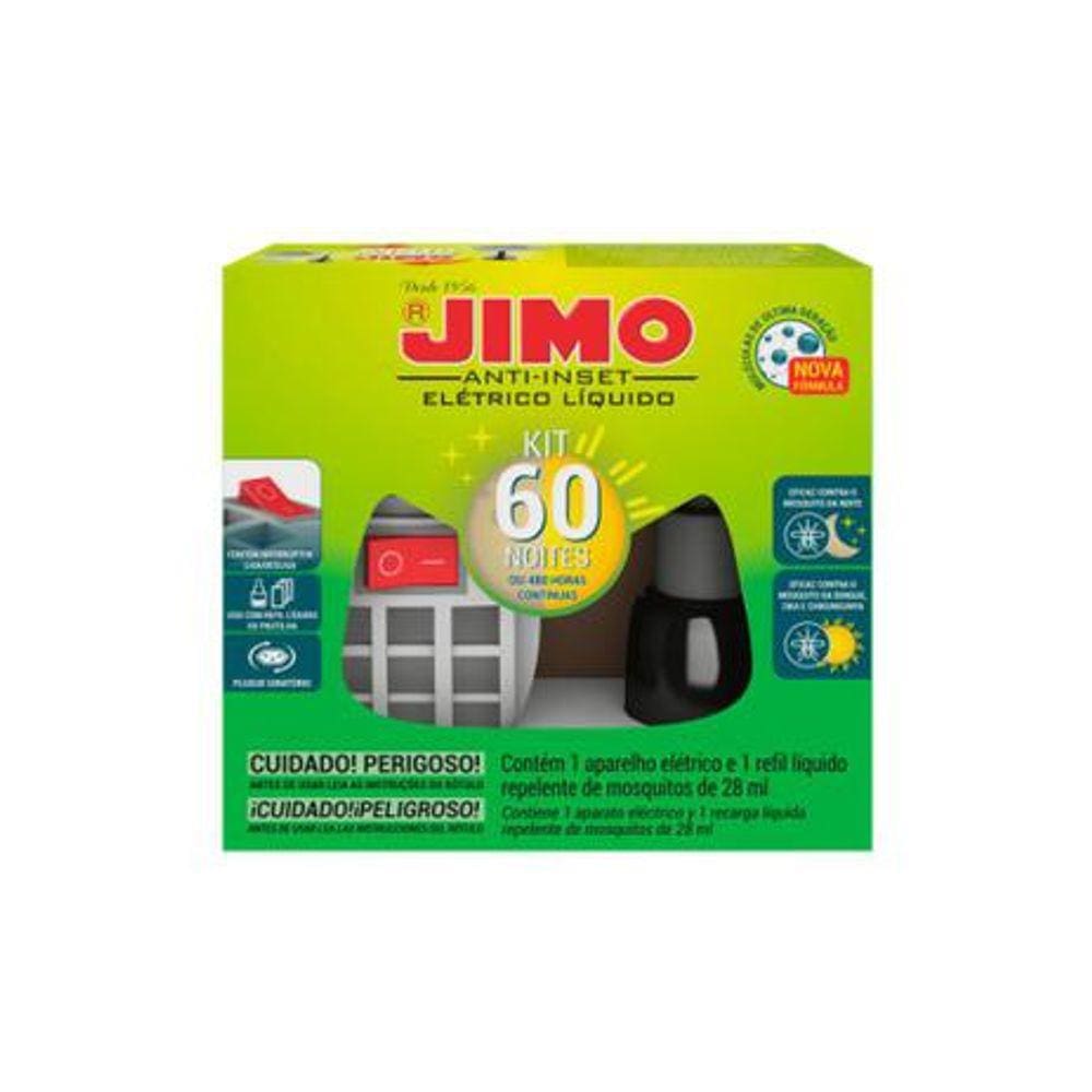 Anti - Inset Elétrico Kit 60 noites - Jimo