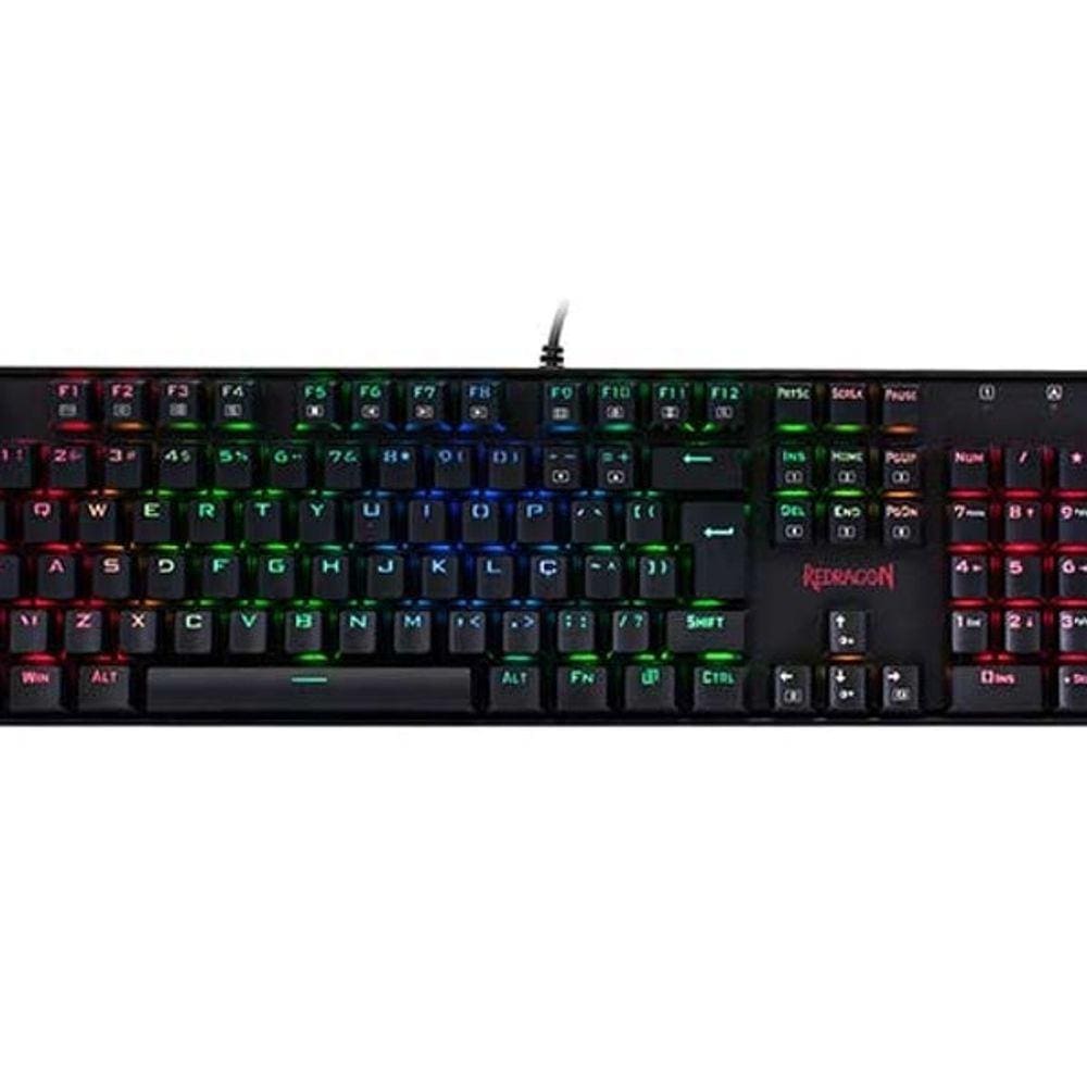 Teclado Mecanico Redragon Mitra Swicth Brown K551 Abnt2 Rgb