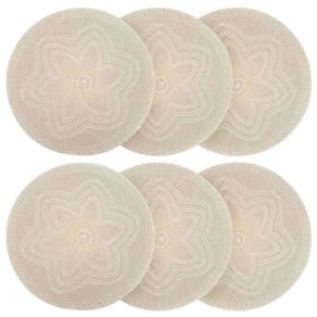 Conjunto 6 Peças Jogo Americano Redondo Sousplat Crochê