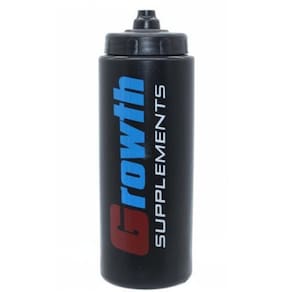 Squeeze Copo Garrafa De Academia Treino Preto 800Ml Growth
