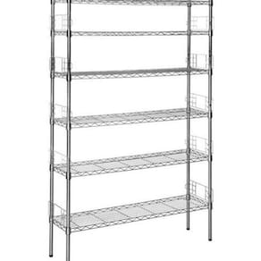 Estante Organziadora Multiuso Metal Cromada 144X91X25 Cm