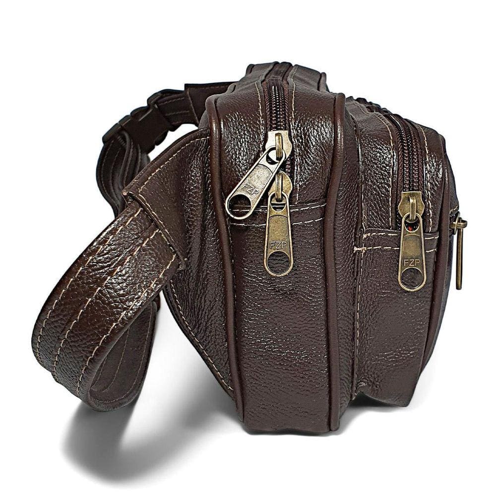 Pochete Extra Grande Masculina De Couro Espaçosa Resistente