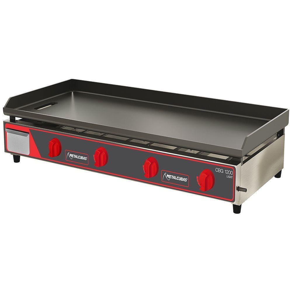 Chapa Bifeteira A Gás Light Metalcubas 120 Cm Com Prensa Cbg1200lpp