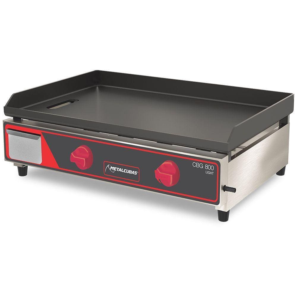Chapa Bifeteira A Gás Light Metalcubas 80 Cm Com Prensa Cbg800lpp