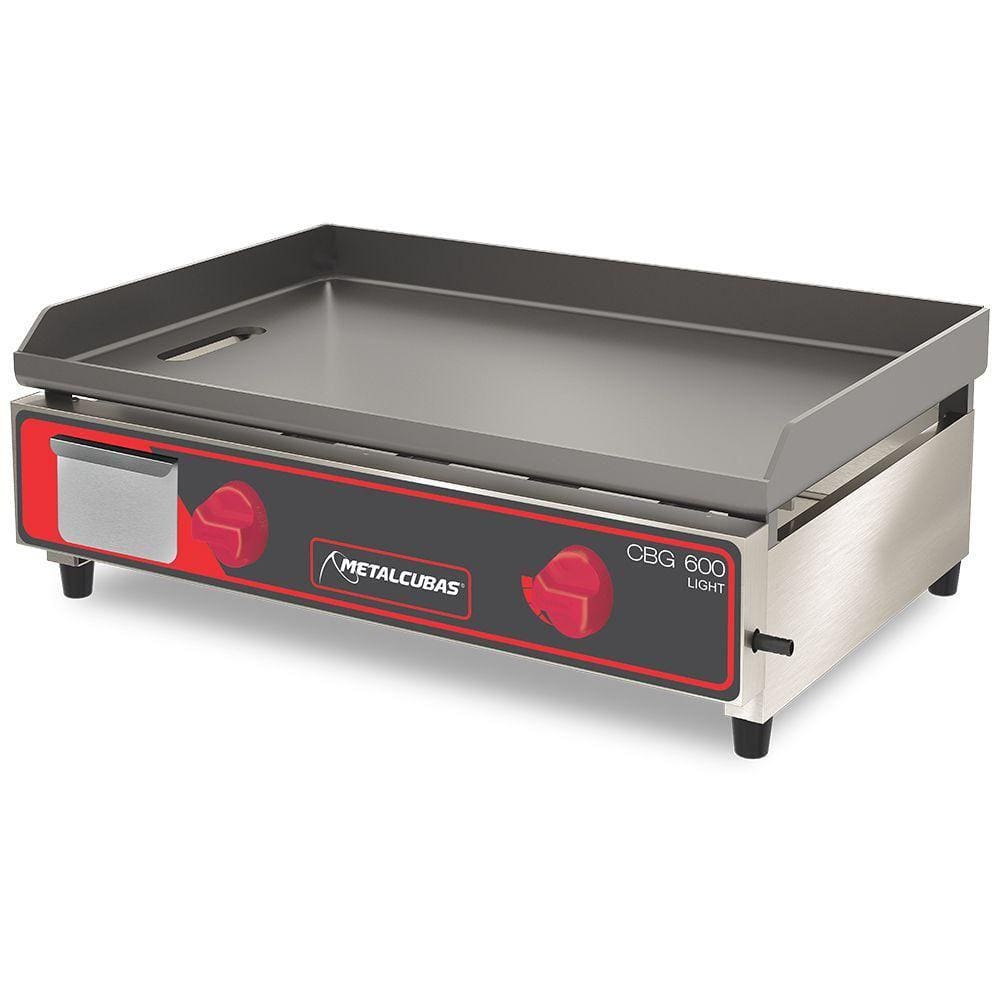 Chapa Bifeteira A Gás Light Metalcubas 60 Cm Com Prensa Cbg600lpp