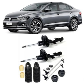 Amortecedor + Kit Batente + Bieleta Volkswagen Virtus Dianteira 2018 Até 2021 O Par