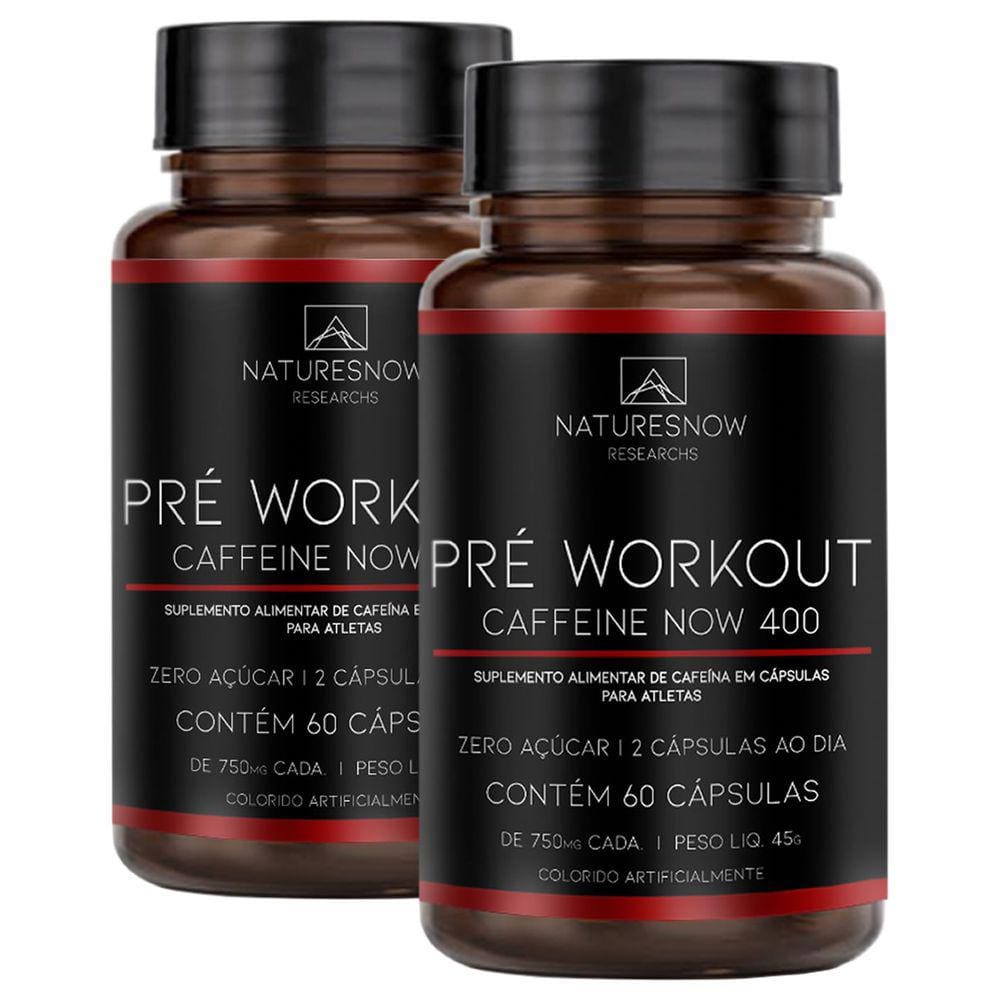 Kit 2X Termogenico Cafeinne 60 CáPsulas - Natures Now