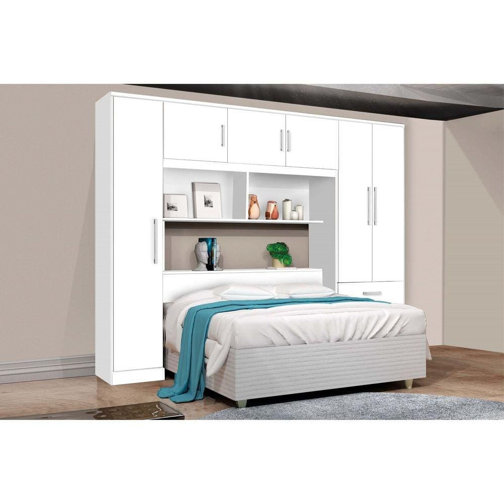 Guarda Roupa Modulado Top Cancun J&A Móveis Branco