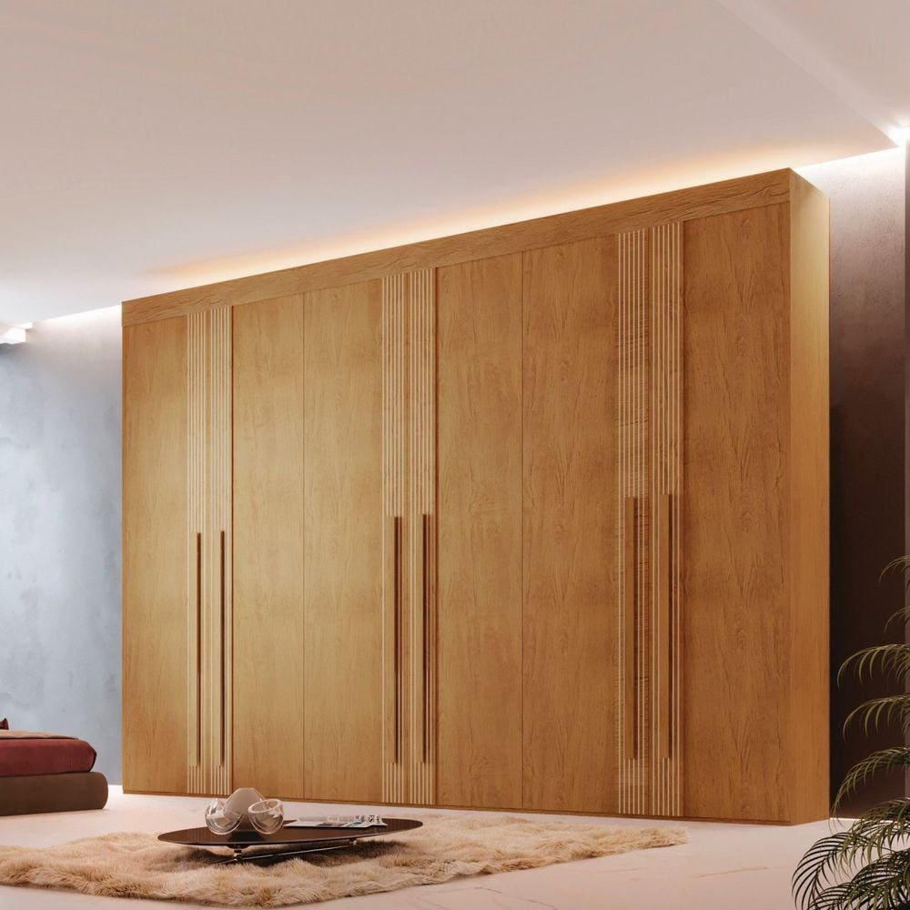 Roupeiro MDF 6 Portas 6 Gavetas Istambul Rufato Imbuia